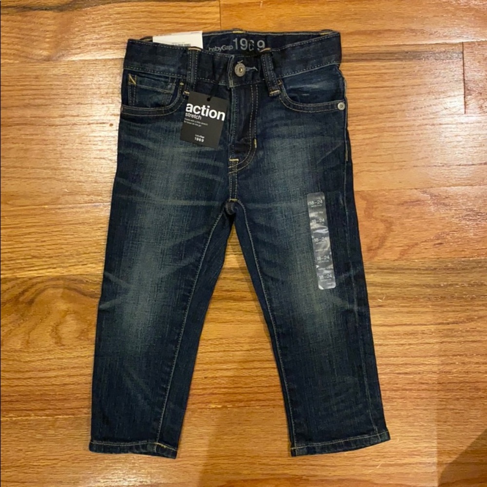 NWT Gap skinny stretch jeans 18-24m